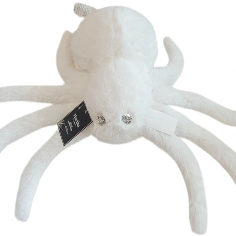 Martha Stewart Plush White Spider‎ Pillow